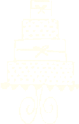 stylized wedding cake